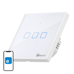 Dotykový spínač WiFi + RF 433 Sonoff T2 EU TX (3 kanály)