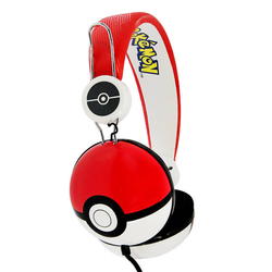 Drátová sluchátka pro děti OTL Pokemon Pokeball Dome (červená)