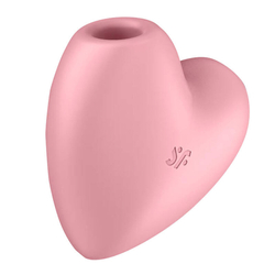 Masážní přístroj na klitoris Cutie Heart Light Red Satisfyer (růžový)