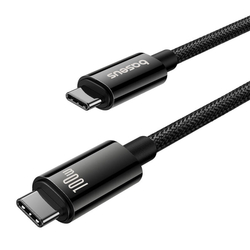 Baseus Cable USB Tungsten Gold USB-C to USB-C 100W 1,5m (black)