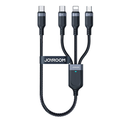 Multifunkční kabel USB na USB-C 2x Lightning Micro Joyroom S-A18