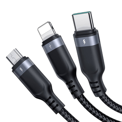 Multifunkční kabel USB na USB-C 2x Lightning Micro Joyroom S-A18