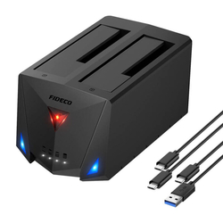 Dokovací/klonovací stanice pro HDD/SSD FIDECO YPZ220B (USB 3.2, SATA I/II/III)