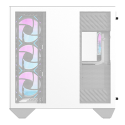 Počítačová skříň Darkflash DY470 (bílá) + 4 ventilátory + držák GPU