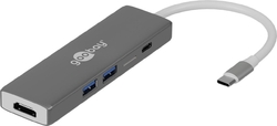 Adaptér Goobay USB-C na HDMI USB-C PD 2xUSB3.0 SD