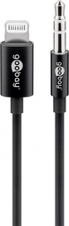 Jack 3,5mm - Apple Lightning 8pinový Goobay kabel 1m