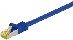 CAT 7 S/FTP LAN patchcord kabel, modrý - 20m