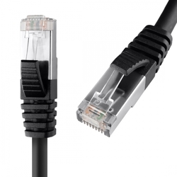 RJ45 CAT8 S/FTP kabel AWG26 CU LSZH černý 0,5m