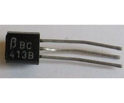 BC413B N UNI 45V/0,1A 0,3W (ß=240-500)