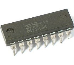 74155 - multiplexer, DIP16 /SN74155N/