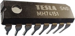 74151 8-bit.multiplexer, selektor dat DIP16 /MH74151,MH54151 vč.S/