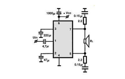 TA8201AK - nf zesilovač 17W, HSIP7