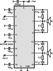 HA13127 - nf zesilovač 17W