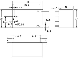 Spínaný zdroj Hi-Link HLK-5M24 5W 24V/0,2A