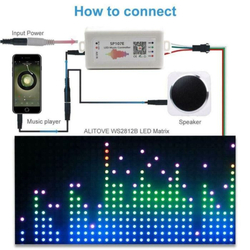 Bluetooth ovládač SP107E pro LED pásek RGB - barevná hudba