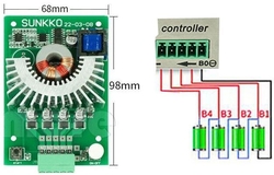 Bateriový balancér SUNKKO BAL-504A 4S 5A pro Li-Ion a LiFePO4 články