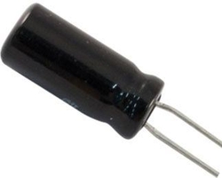 100u/16V 105° 5x11x2,5mm, elektrolyt.kondenzátor radiální