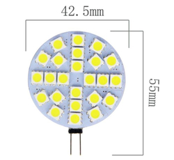 Žárovka LED G4, 24xSMD bílá teplá, 12V/3W