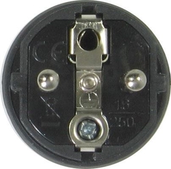 Vidlice 230V, přímý vývod, krytí IP44, 250VAC/16A