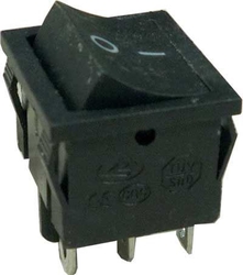 Přepínač kolébkový MRS-202-4, ON-ON 2pol.250V/6A černý