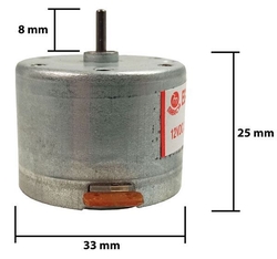 Motorek EG-530AD 12V pravotočivý, 2400RPM, regulace otáček