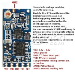 Bezdrátový modul 433MHz HC-12 SI4463