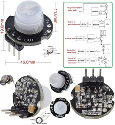 Detektor pohybu, modul PIR SR602