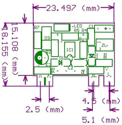 Napájecí zdroj-modul WX-DC12003 230V/5V 700mA