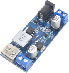 Napájecí modul, step-down měnič 12-24V na 5V/5A, USB+svorkovnice