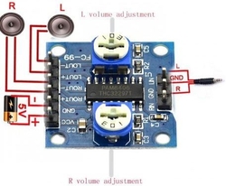 Zesilovač 2x5W ve třídě D, modul PAM8406