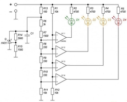 Indikátor napětí 11-15V v palubní síti automobilu, modul XD-82B