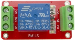 Modul relé 1x, napájení 12V, bez optočlenu, RM1LS