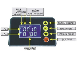 Časovač - programovatelný časový spínač 110-220V