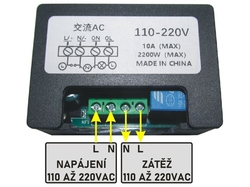 Časovač - programovatelný časový spínač 110-220V