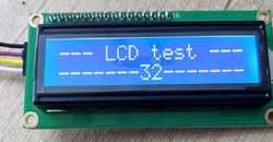 Displej LCD1602A, 16x2 znaků, modré podsvícení