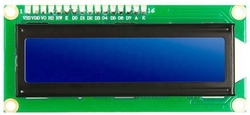 Displej LCD1602A  I2C, 16x2 znaků, modré podsvícení