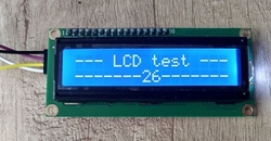 Displej LCD1602A  I2C, 16x2 znaků, modré podsvícení