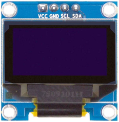 Displej OLED 0,96”, 128x64 znaků, IIC/I2C, 4piny, bílý