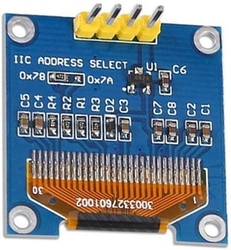 Displej OLED 0,96”, 128x64 znaků, IIC/I2C, 4piny, modrožlutý