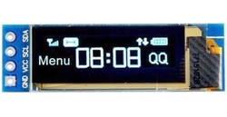 Displej OLED 0,91”, 128x32 znaky, IIC/I2C, 4piny, bílý