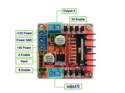 Driver, řadič pro krokový motor, modul s L298N