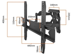 Držák na LED/LCD/Plazma TV 26” - 60”  se 2 nastavitelnými rameny, LTC