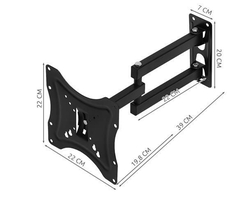 DRŽÁK otočný na LCD, LED, Plazma TV 32-55” - černý