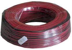 Dvojlinka 2x0,12mm2 CU, 28AWG červeno-černá, balení 100m