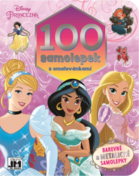 100 samolepek s omalovánkami Disney Princezny