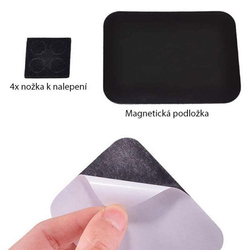 Hliníková miska 108x90x10mm s magnetickou podložkou