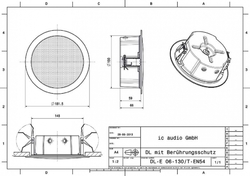 DL-E 06-130/T-EN54 safe Evakuační reproduktor