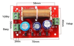 Reprovýhybka YLY-2088 4-8ohm/100W s korekcí