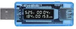 USB  tester KWS-V20, V-A metr a měřič kapacity 4-20V/0-3A DC