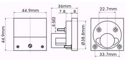 Analogový panelový ampérmetr 91C4 1A DC, s bočníkem